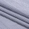 1 Yard Dark Blue White Candy Striped Cotton Polyester Seersucker Fabric